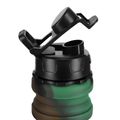 Skladacia silikónová fľaša NILS Camp NC4106 500 ml zelená
