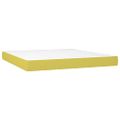 vidaXL Boxspring posteľ s matracom zelená 180x200 cm látka