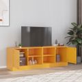 vidaXL TV skrinky 2 ks horčicovo-žlté 67x39x44 cm oceľ