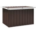 vidaXL Záhradný úložný box hnedý 109x67x65 cm