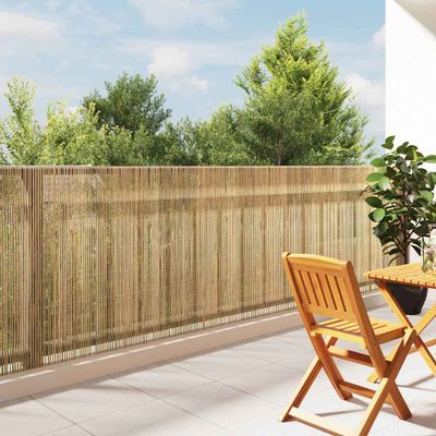 vidaXL Bambusový plot Prírodná 400 x 125 cm Bambus