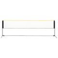 vidaXL Nastaviteľná bedmintonová sieť 500x103x94-158 cm kov