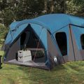 vidaXL Rodinný stan 14-miestny Modrá 185T Polyester s PU náterom