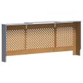 vidaXL Kryt na radiátor sivý 205 cm MDF