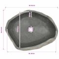 vidaXL Umývadlo riečny kameň oválne (45-53)x(34-41) cm