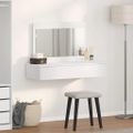 vidaXL Toaletný stolík Biela 100 x 40 x 70 cm Kompozitné drevo