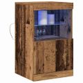vidaXL LED komoda Staré drevo 41 x 37 x 67 cm Kompozitné drevo
