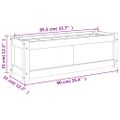 vidaXL Záhradný kvetináč 90x31x31 cm masívny douglas