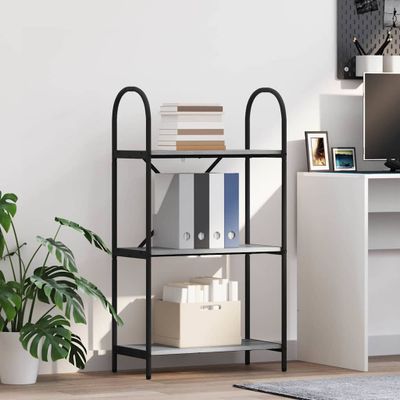 vidaXL Regál na knihy Sivý Sonoma 60 x 30 x 109 cm Kompozitné drevo