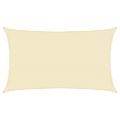 vidaXL Tieniaca plachta 160 g/m², krémová 5x8 m, HDPE