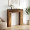 vidaXL Rám krbu Staré drevo 102 x 18 x 100,5 cm Kompozitné drevo