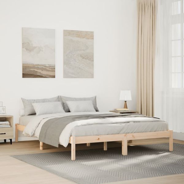 vidaXL Extra dlhá posteľ bez matraca 140x220 cm masívna borovica