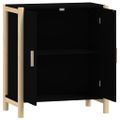vidaXL Komoda čierna 62x38x70 cm spracované drevo