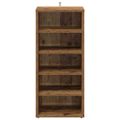vidaXL Skrinky na topánky 2 ks staré drevo 32x35x70 cm drevotrieska