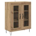 vidaXL Servírovacia skriňa Remeselný dub 69,5 x 34 x 90 cm