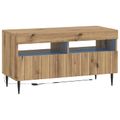 vidaXL 5-dielny LED TV kabinet Dub artisan Kompozitné drevo