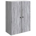 vidaXL Nástenná skrinka 66 x 34,5 x 90 cm Kompozitné drevo Sivý Sonoma