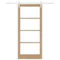 vidaXL Posuvné dvere ORKDAL Prírodná 93 x 211 cm