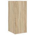 vidaXL TV nástenné skrinky s LED svetlami 2 ks dub sonoma 30,5x35x70cm