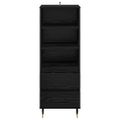 vidaXL Highboard Čierny dub 40 x 36 x 110 cm Kompozitné drevo