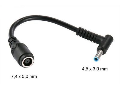 TRX Redukce pro notebooky Dell z 7.4mm x 5mm na 4.5mm x 3mm/ 90°