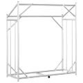 vidaXL Regál na krbové drevo s pláštenkou 100,5x40,5x110,5 cm