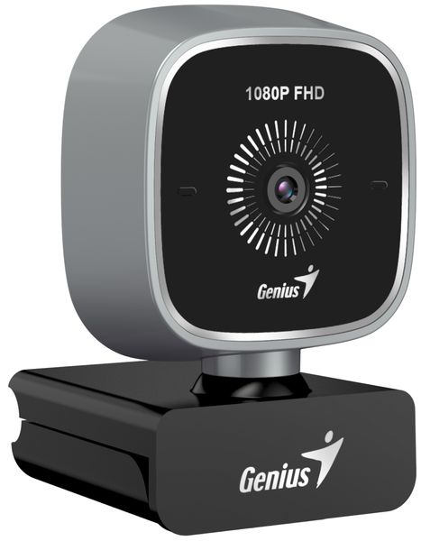 GENIUS webová kamera FaceCam 2010/ Full HD 1080P/ USB-C/ USB/ mikrofon/ 360° rotace Webkamera, Full HD 1080p, 2 Mpx CMOS, fixní ostrení, vestavený mikrofon, USB-A/USB-C, šedá