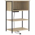 vidaXL Nočný stolík Sonoma dub 55 x 31 x 76 cm Kompozitné drevo
