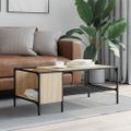 vidaXL Konferenčný stolík s regálom dub sonoma 100x51x40 cm komp.drevo