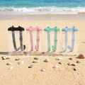 Waterproof case rainbow light blue