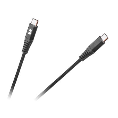 Kábel REBEL RB-6003-100-B  USB-C/USB-C 1m Black