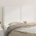 vidaXL Čelo postele biele 144x5x118/128 cm umelá koža