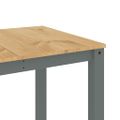 vidaXL Jedálenský stôl PANAMA sivý 160x80x75 cm borovicový masív