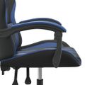 vidaXL Herná stolička čierna a modrá umelá koža