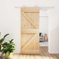 vidaXL Posuvné dvere 85 x 210 cm Masívne borovicové drevo (neupravené)