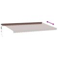 vidaXL Automaticky zaťahovacia markíza s LED hnedá 600x350 cm