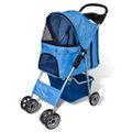 vidaXL Kočík pre psa 15 kg, modrý