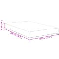 vidaXL Posteľná matrac s matracmi Sivá 120 x 200 cm látka