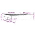 vidaXL Posteľný rám bez matraca biela 180x200cm kompozitné drevo