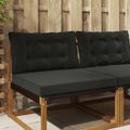 vidaXL Vankúš na vonkajšiu pohovku Polyester Čierna 80 x 68,5 cm