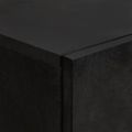 vidaXL Highboard Čierna 60 x 33 x 100 cm Masívne mango drevo
