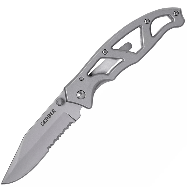 Gerber 31-003627 Paraframe I Part. Serrated vreckový nôž 7,5 cm, celooceľový