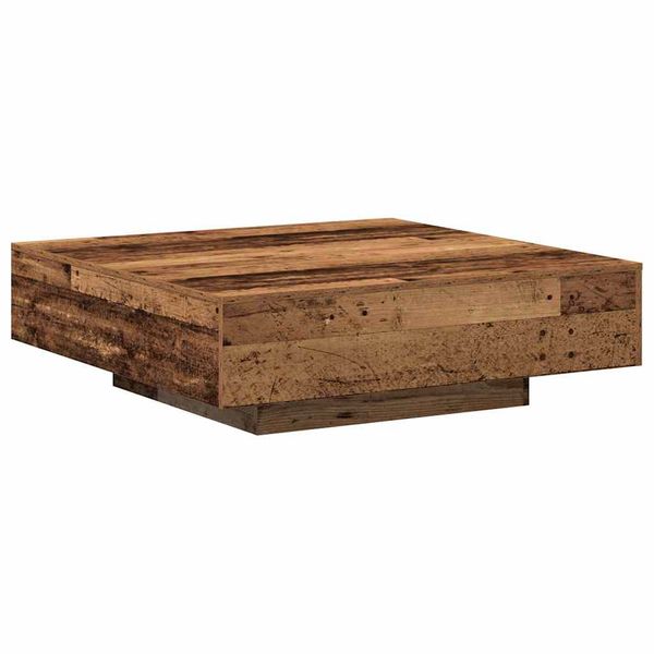 vidaXL Konferenčný stolík Staré drevo 100 x 100 x 31 cm