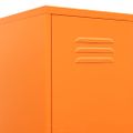 vidaXL Uzamykacia skriňa oranžová 35x46x180 cm oceľová
