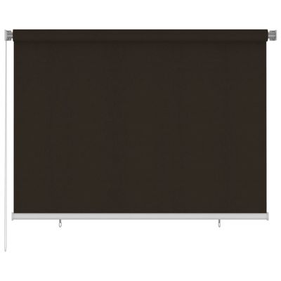 vidaXL Vonkajšia zatemňovacia roleta 200x140 cm hnedá HDPE