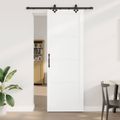 vidaXL Posuvné dvere ORKDAL 83 x 232 cm Borovicový masív Biela