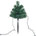 vidaXL Vianočné stromčeky k chodníku 6 ks viacfarebné LED 45 cm PVC