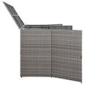 vidaXL Ohrada na tri odpadkové koše, antracit 229x78x120 cm, polyratan