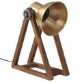 vidaXL Stolová lampa 25 W starožitná mosadzná 30x17x40 cm E27