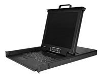 17in. LCD KVM Drawer (RKCONS1708K) - KVM konzola s prepínačom KVM - 8 portov - USB - 17" - montovateľný do regálu - 1280 x 1024 @ 60 Hz - 250 cd/m² - 1000:1 - 5 ms - VGA - čierna - 1U